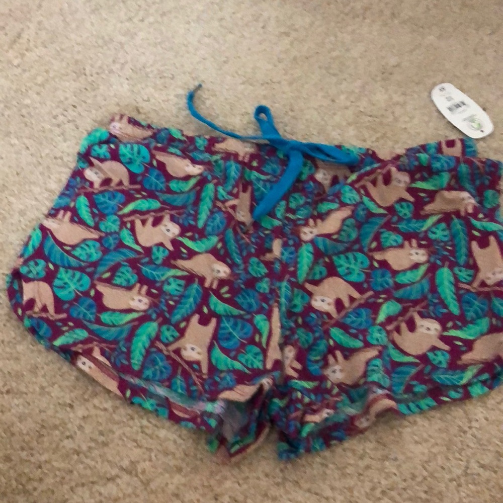 Sloth pj shorts